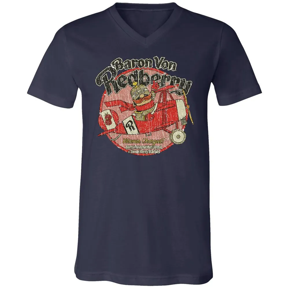 Unisex V-Neck T-Shirt - SHKEBYPS - Navy - 9