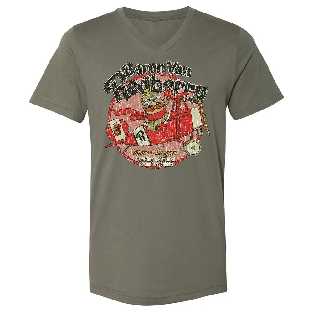 Unisex V-Neck T-Shirt - SHKEBYPS - Military Green - 10