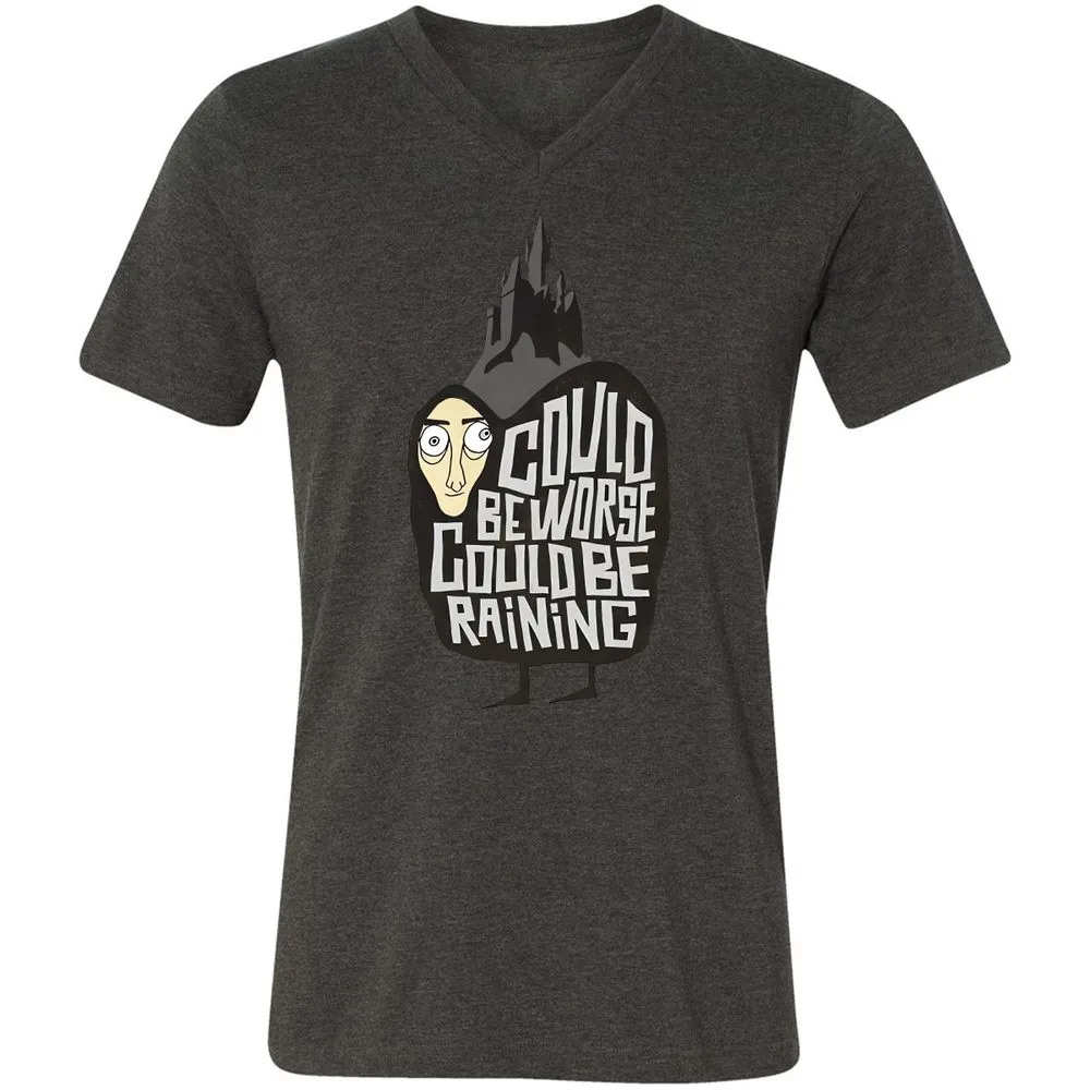 Unisex V-Neck T-Shirt - RCLJ9FN7 - Dark Grey Heather - 8
