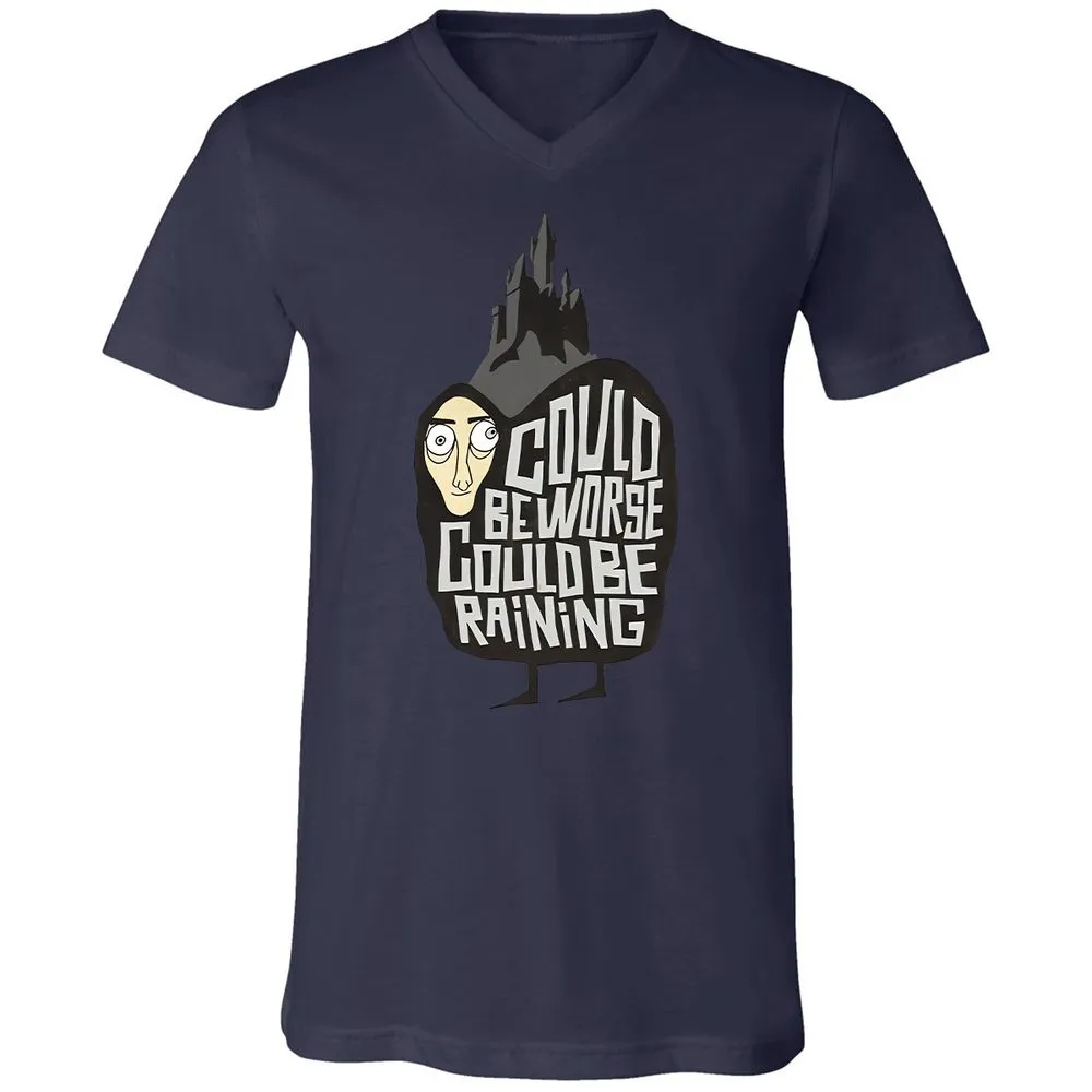 Unisex V-Neck T-Shirt - RCLJ9FN7 - Navy - 9