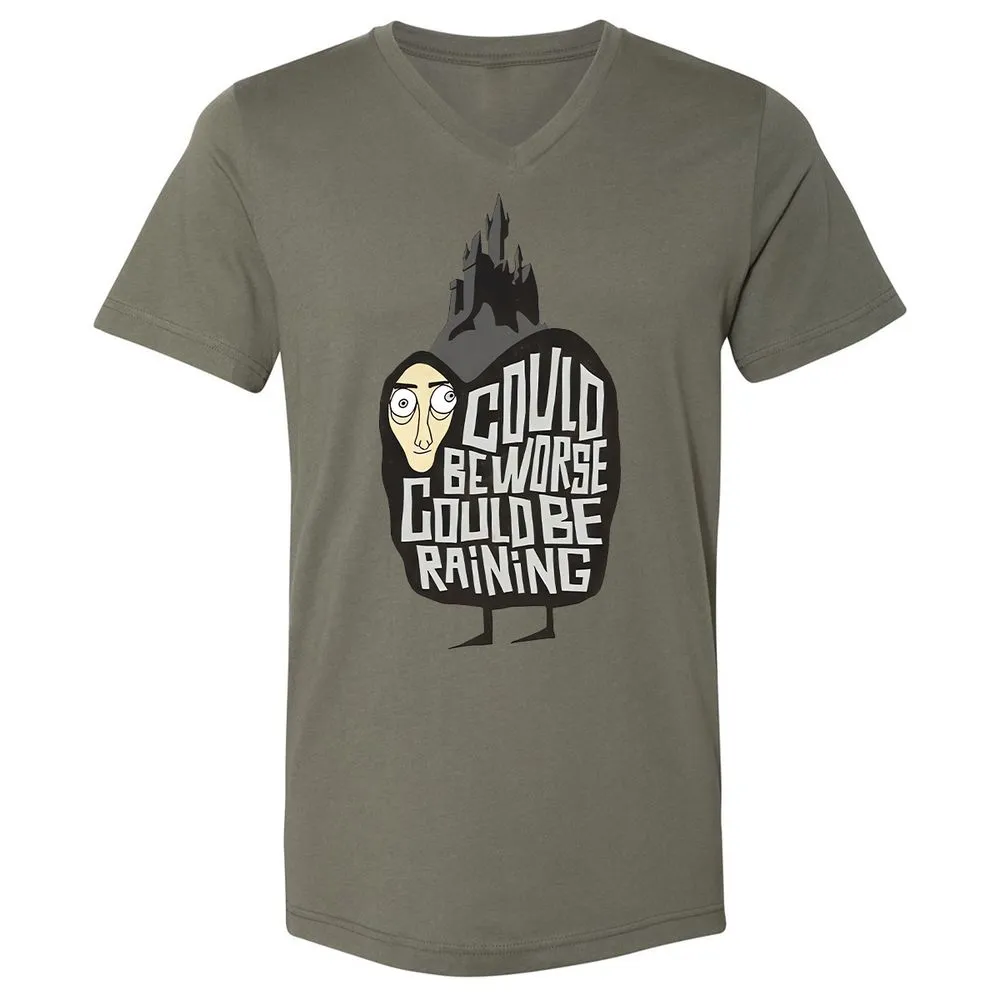 Unisex V-Neck T-Shirt - RCLJ9FN7 - Military Green - 10