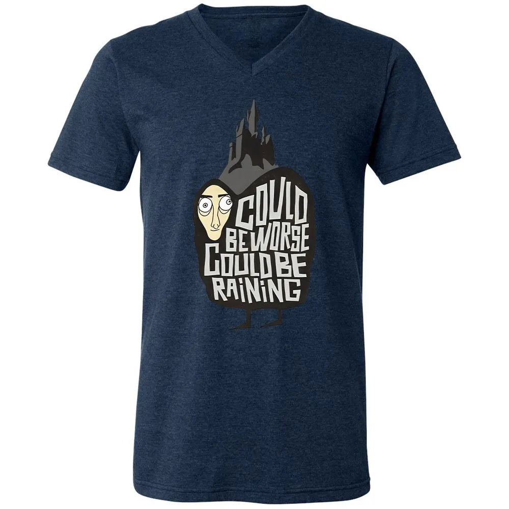 Unisex V-Neck T-Shirt - RCLJ9FN7 - Heather Navy - 15
