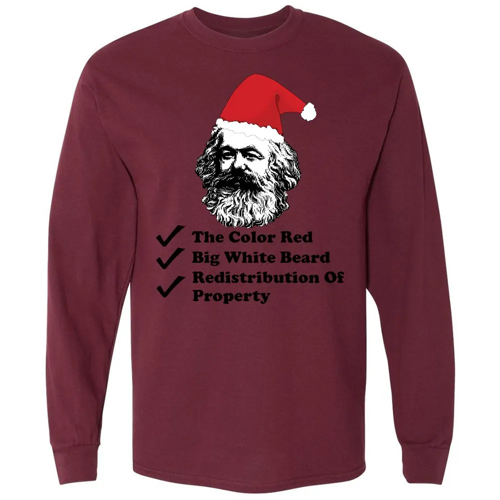 Long Sleeve T-Shirt - CA5VSWBW - Maroon - 11