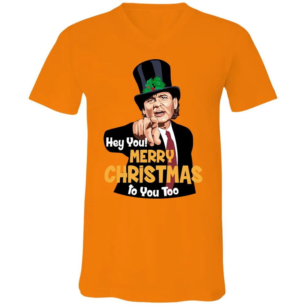 Unisex V-Neck T-Shirt - SEE5XV1Z - Orange - 11