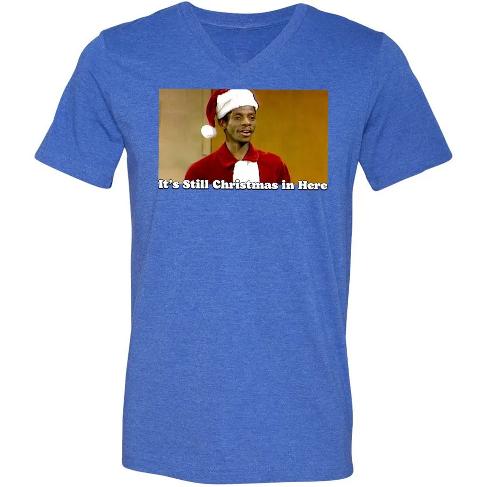 Unisex V-Neck T-Shirt - MU3BPAAB - Heather True Royal - 14