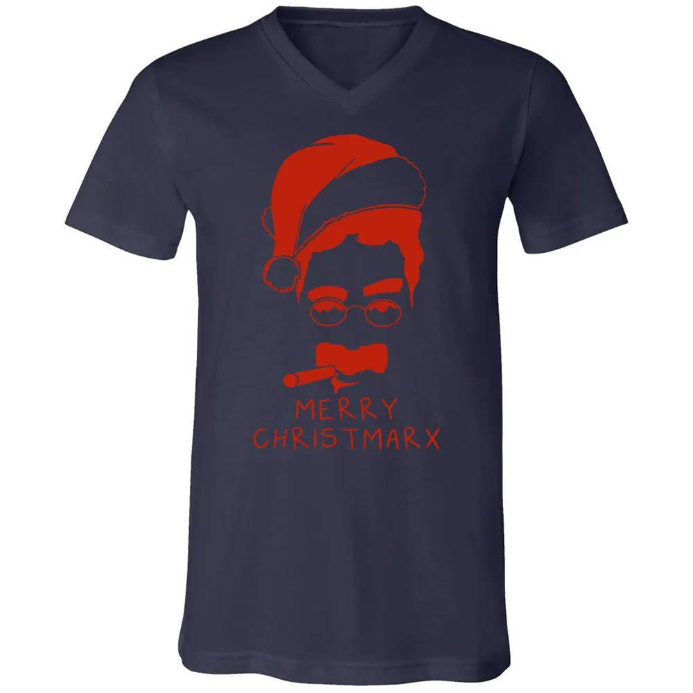 Unisex V-Neck T-Shirt - 3UWHV43Z - Navy - 9