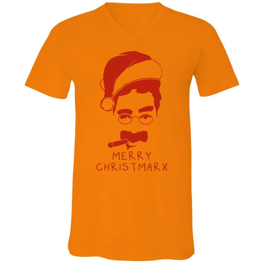 Unisex V-Neck T-Shirt - 3UWHV43Z - Orange - 11