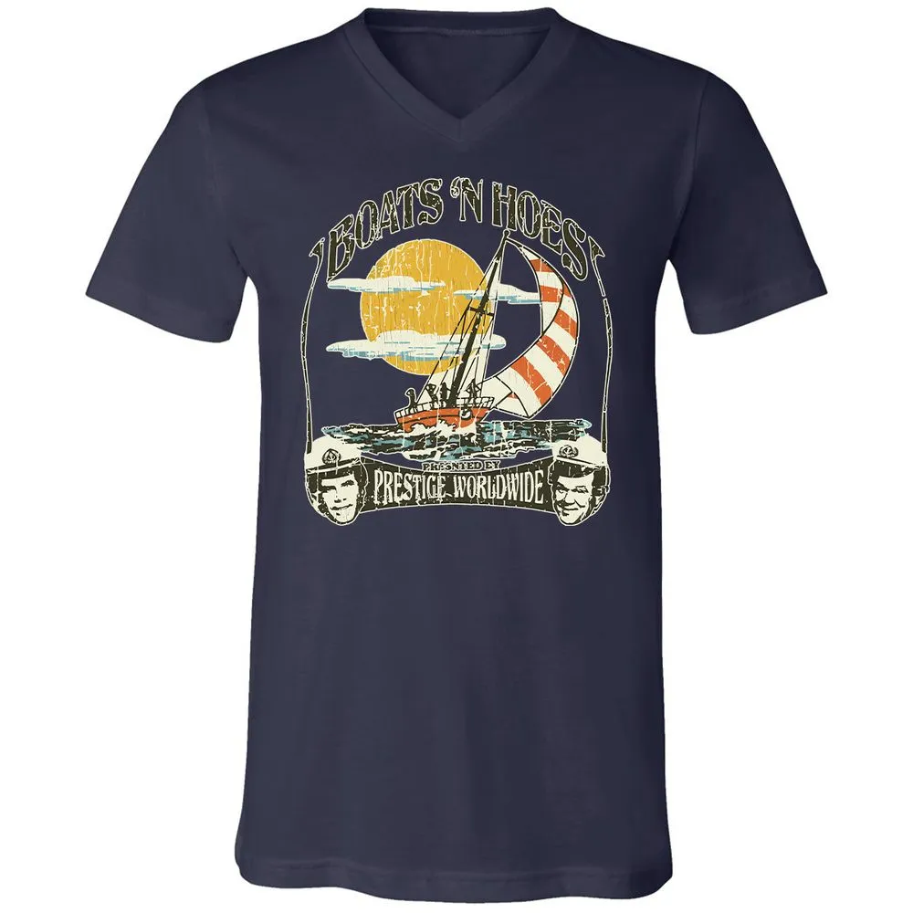 Unisex V-Neck T-Shirt - RFUMPZU4 - Navy - 9