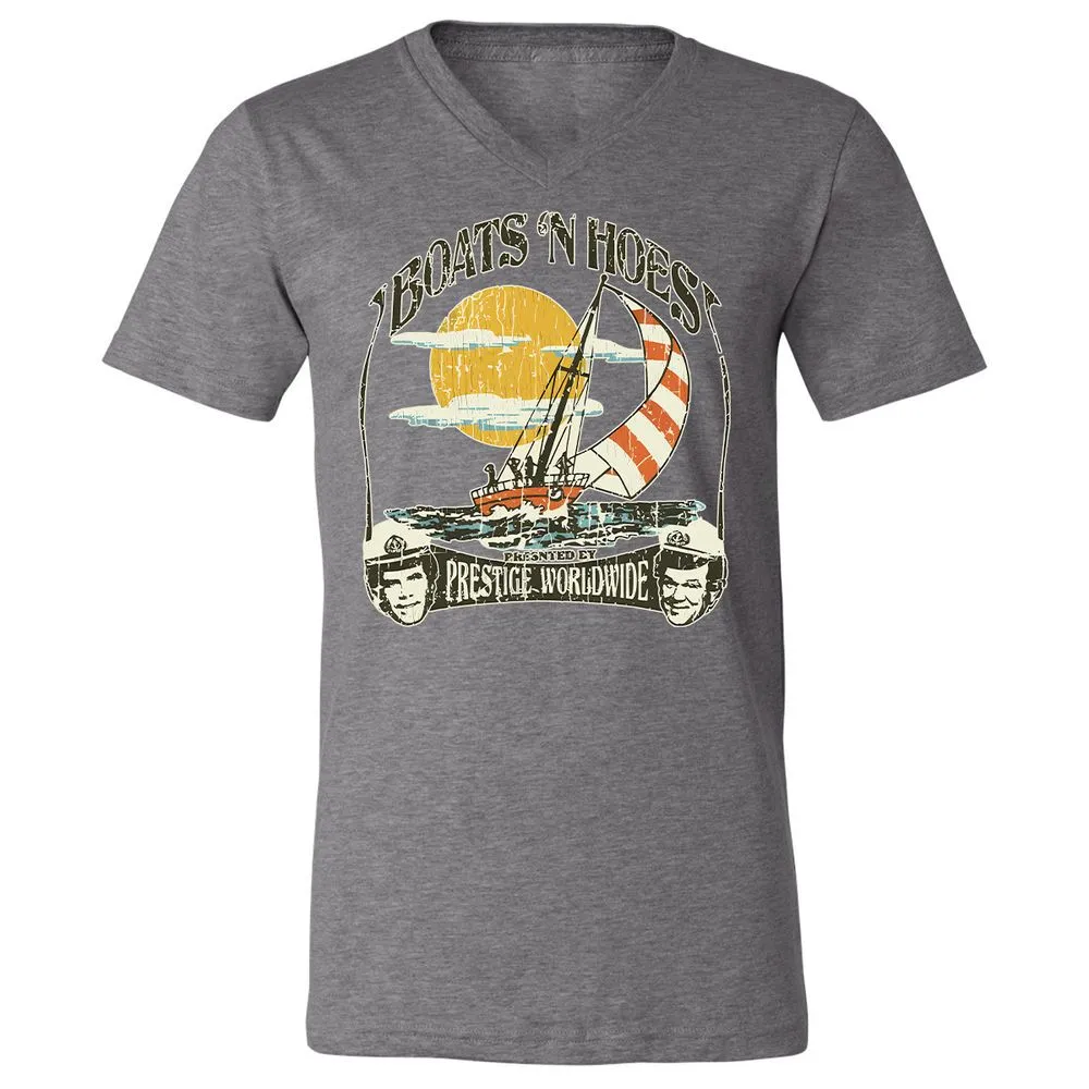 Unisex V-Neck T-Shirt - RFUMPZU4 - Deep Heather - 13
