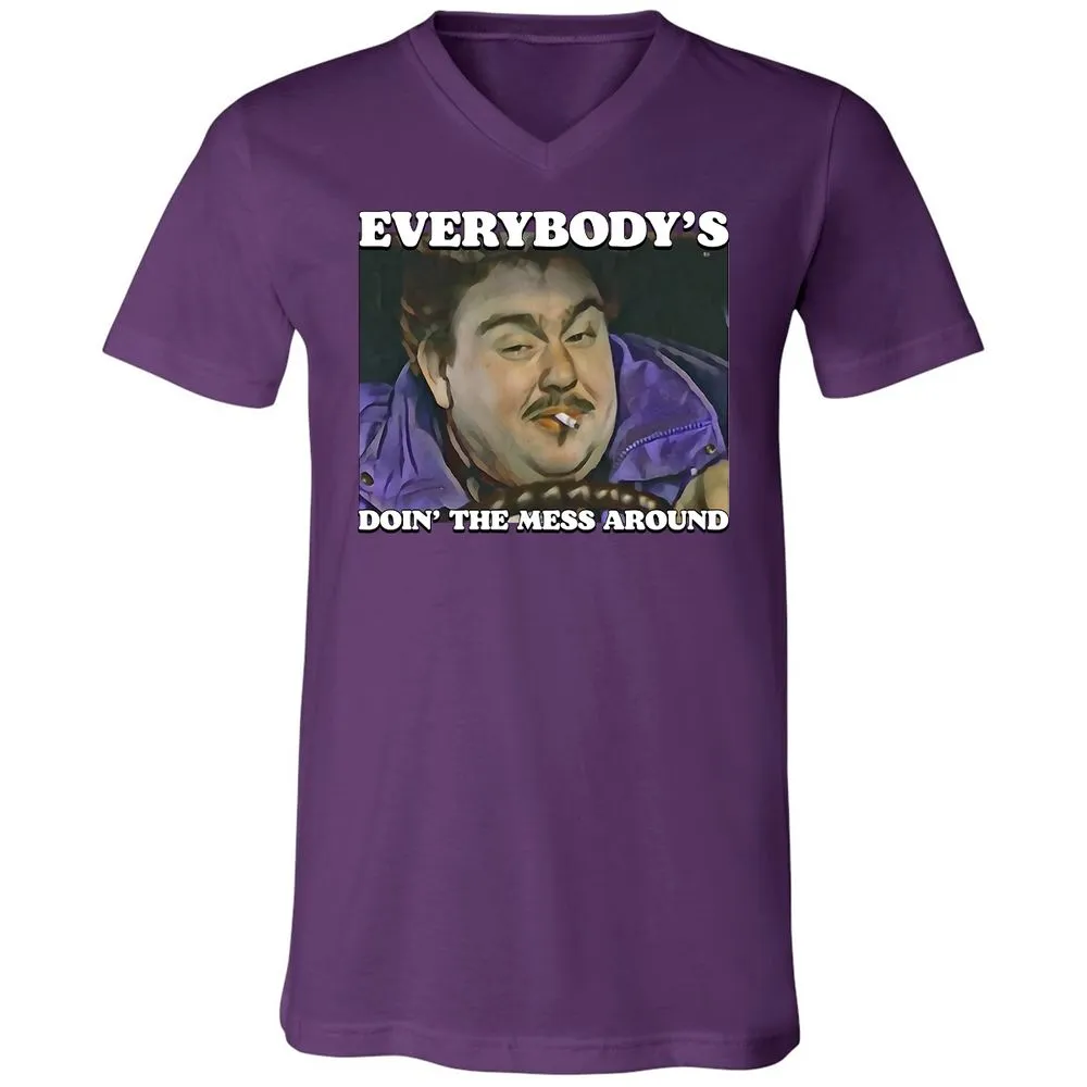 Unisex V-Neck T-Shirt - VU2EGM6Y - Team Purple - 2