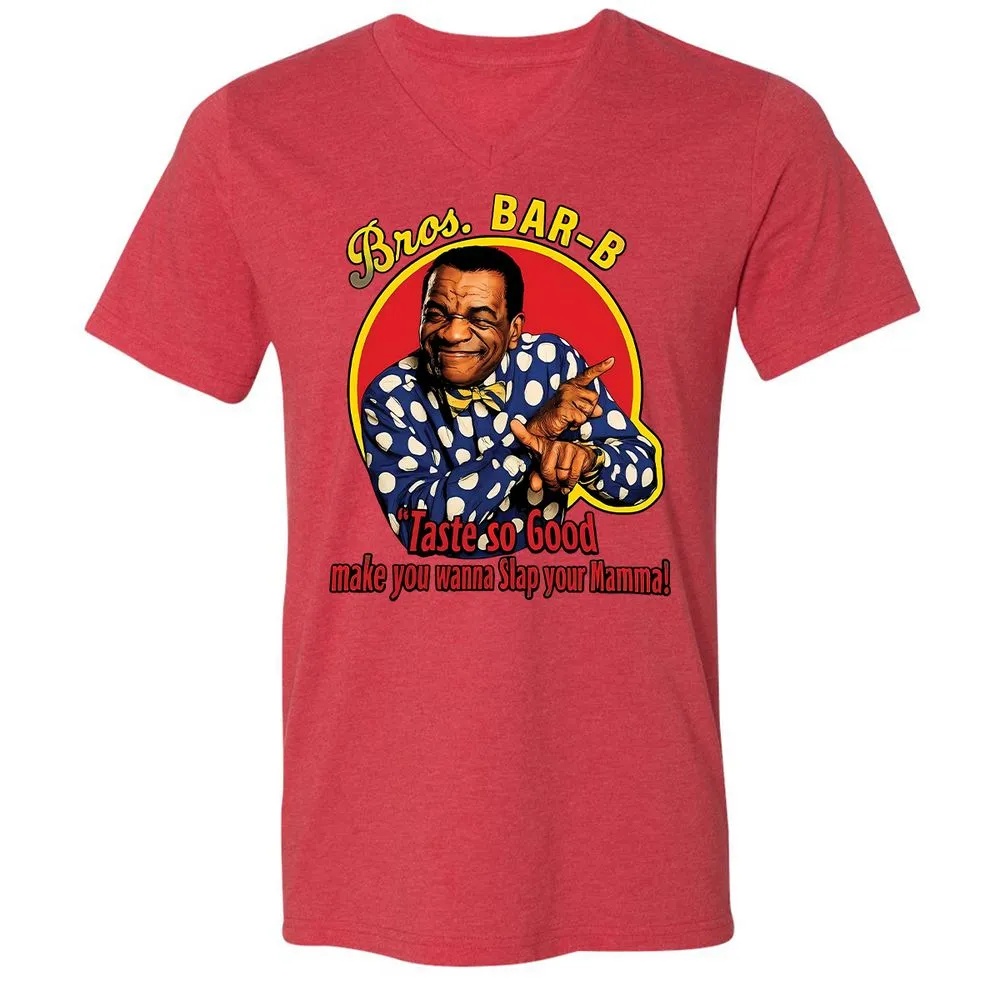 Unisex V-Neck T-Shirt - LYJW3TSN - Heather Red - 5