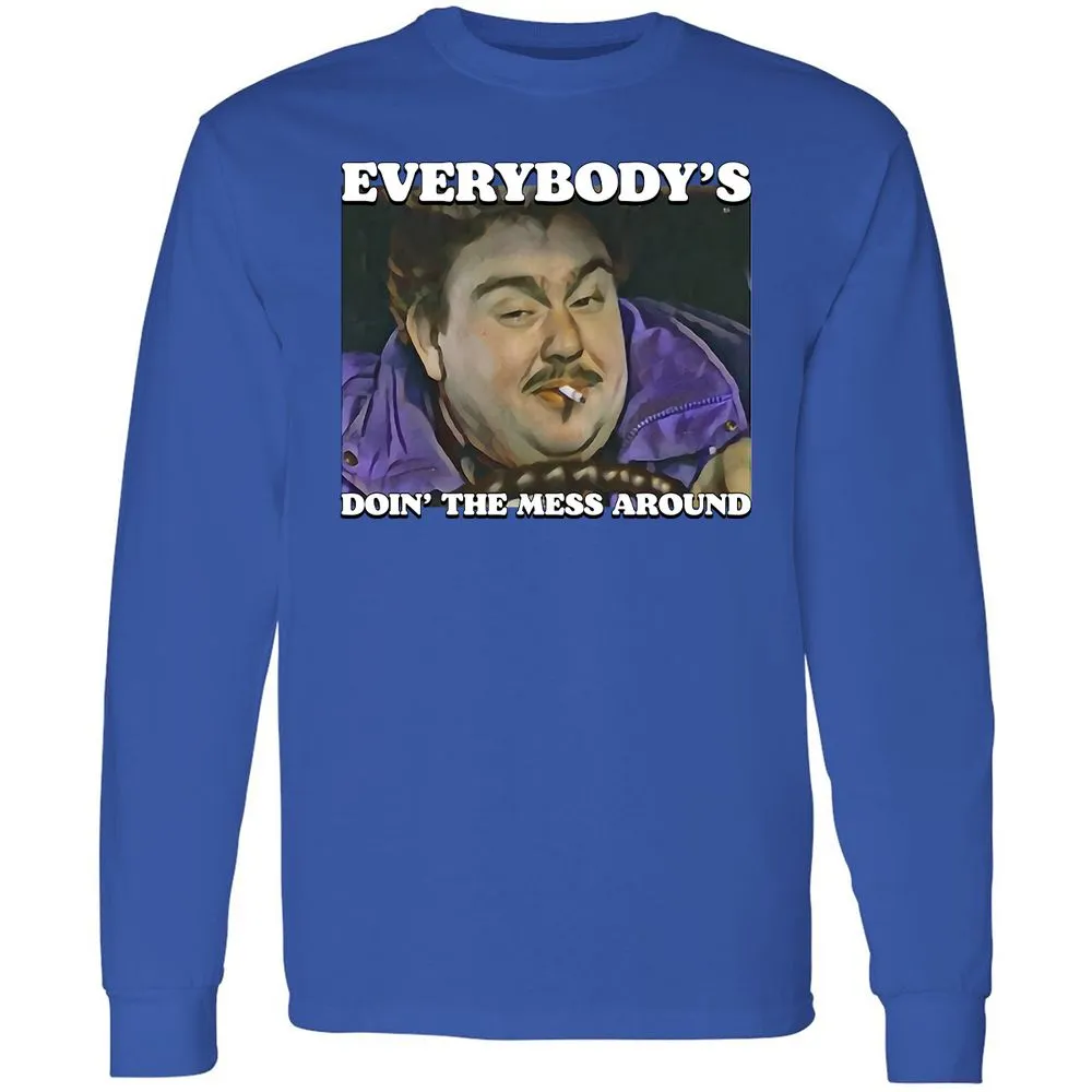 Long Sleeve T-Shirt - Z1BYQZ44 - Royal - 4
