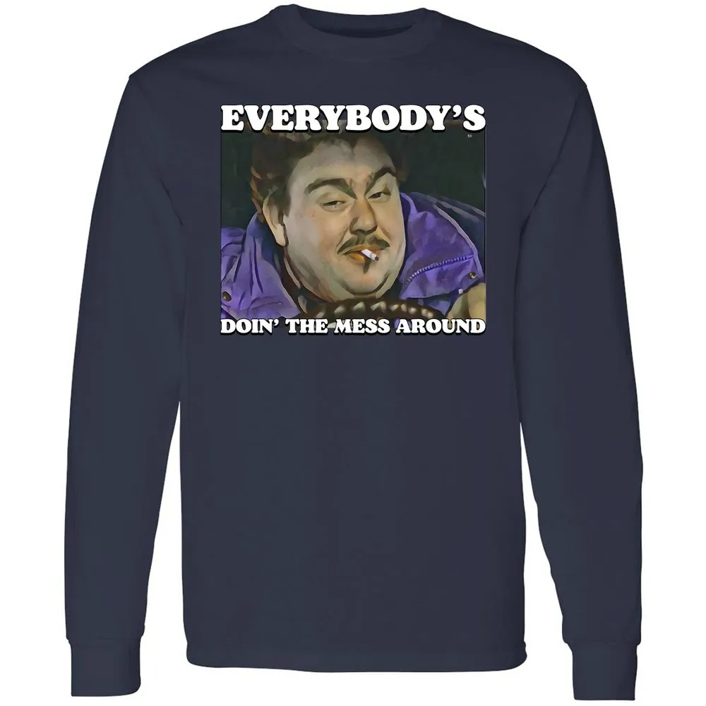 Long Sleeve T-Shirt - Z1BYQZ44 - Navy - 12