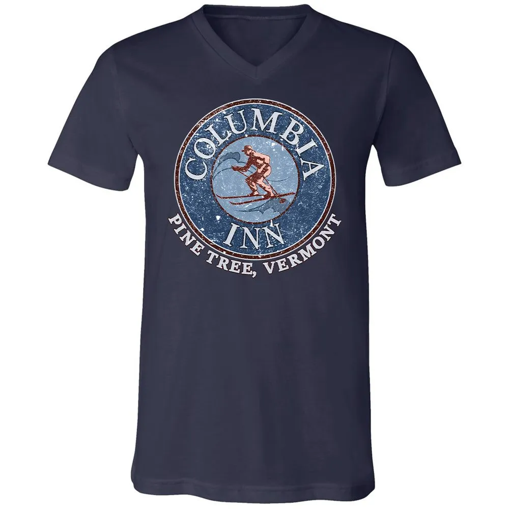 Unisex V-Neck T-Shirt - TWKWL3JX - Navy - 9