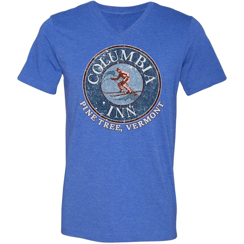 Unisex V-Neck T-Shirt - TWKWL3JX - Heather True Royal - 14