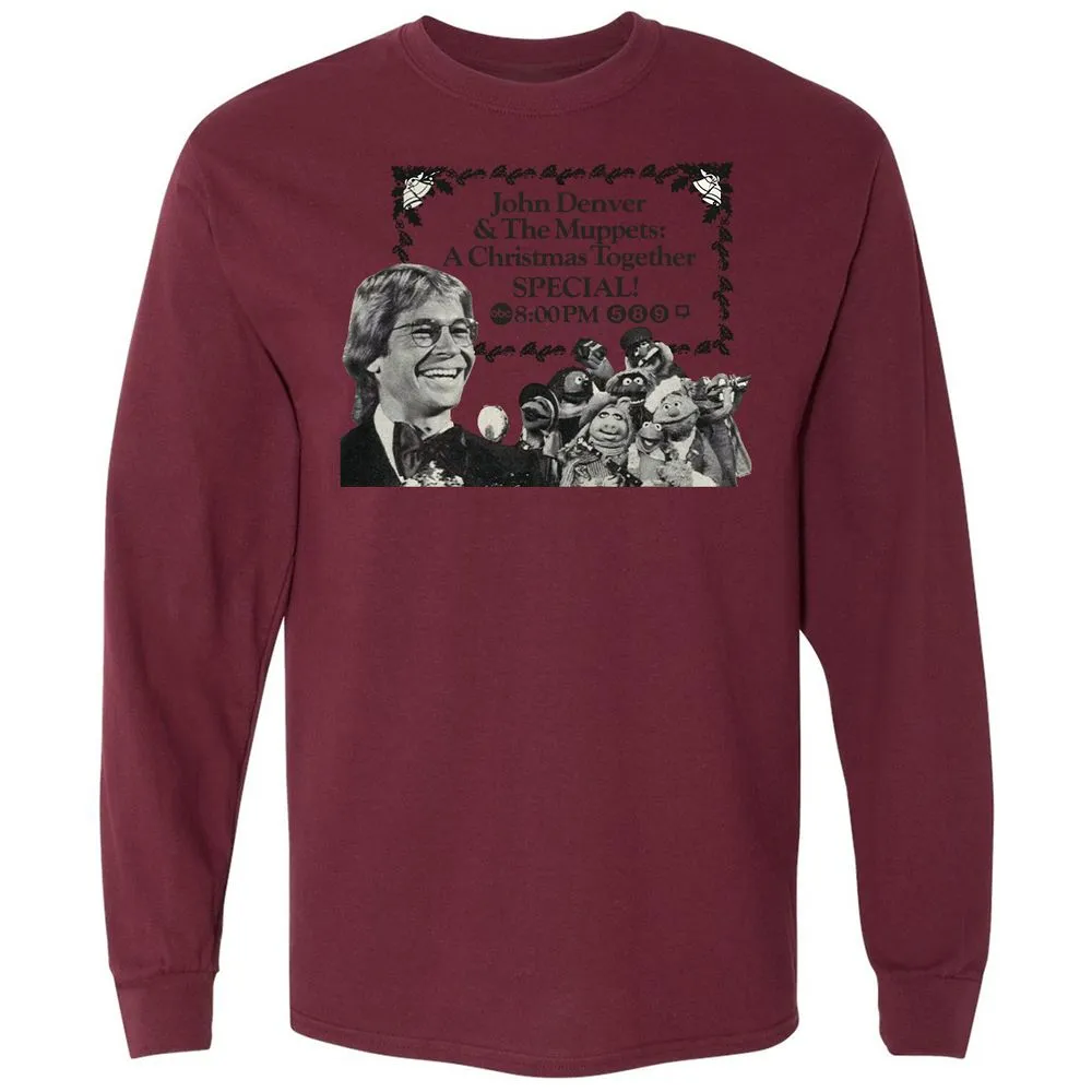 John Denver and Muppet - Maroon - 11
