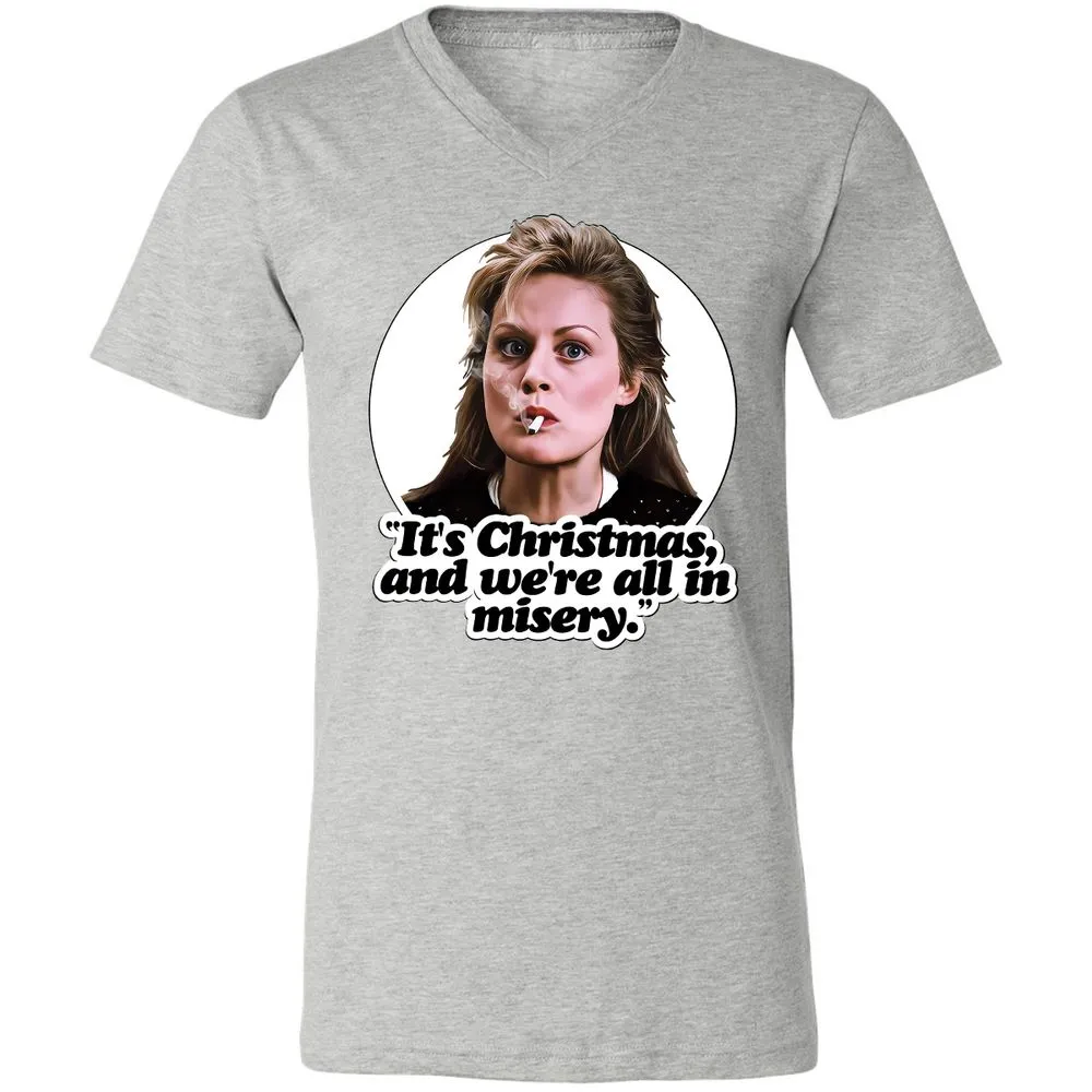 Unisex V-Neck T-Shirt - VQAU5RWZ - Athletic Heather - 7