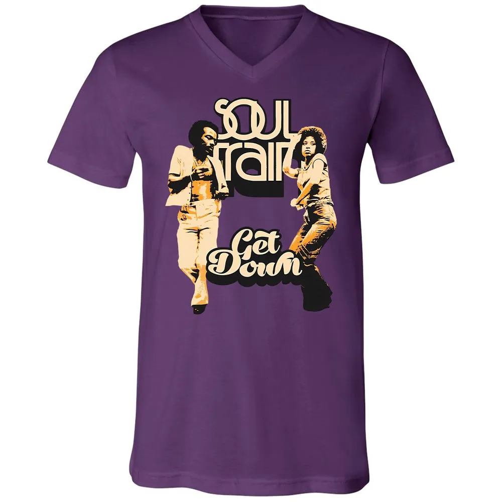 Unisex V-Neck T-Shirt - WBGZV889 - Team Purple - 2