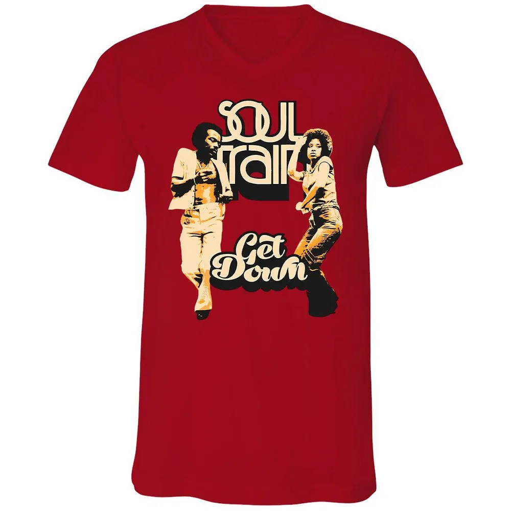 Unisex V-Neck T-Shirt - WBGZV889 - Red - 3