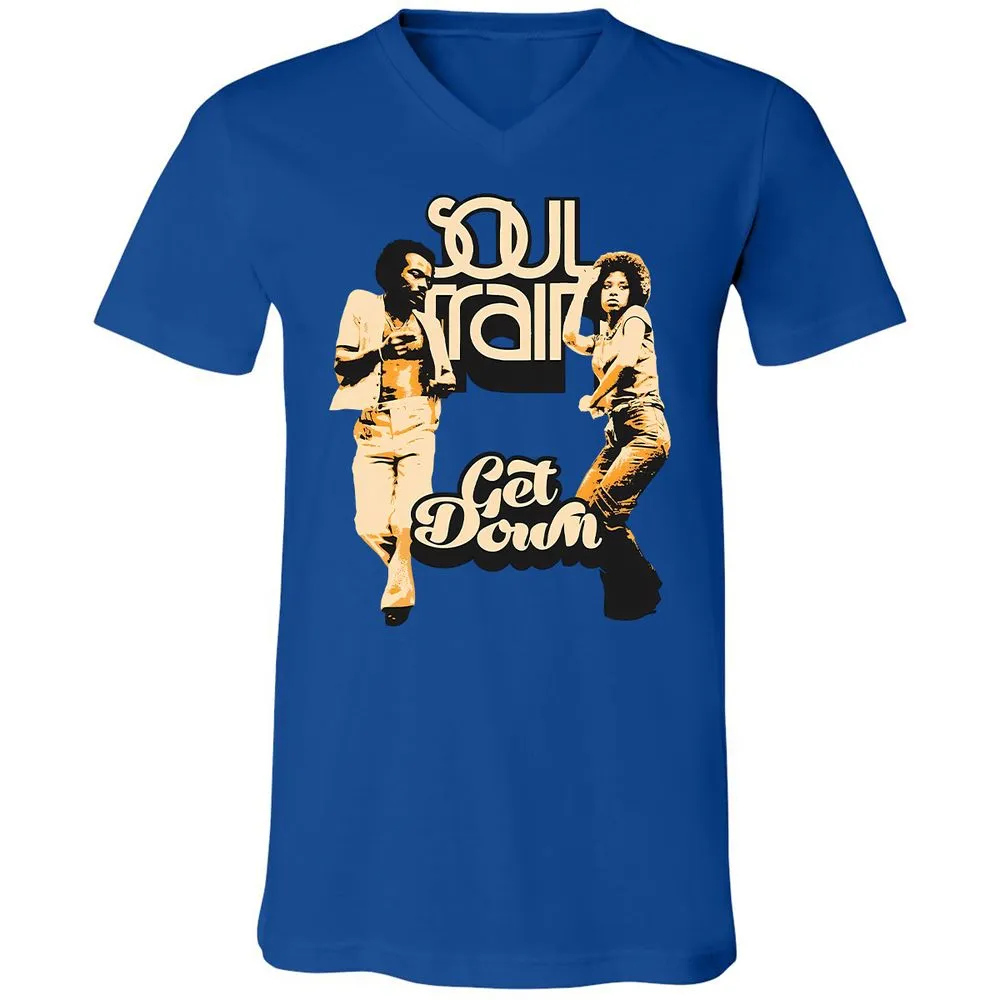 Unisex V-Neck T-Shirt - WBGZV889 - True Royal - 4
