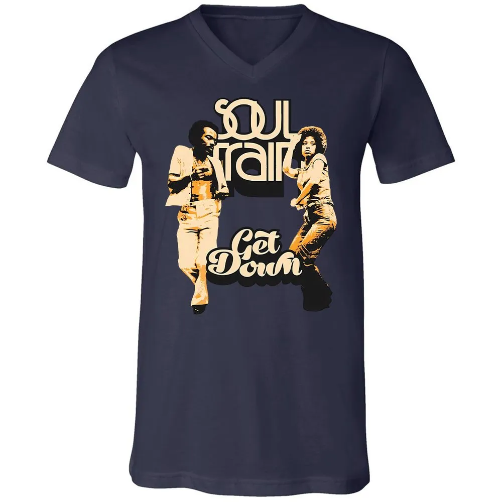 Unisex V-Neck T-Shirt - WBGZV889 - Navy - 9