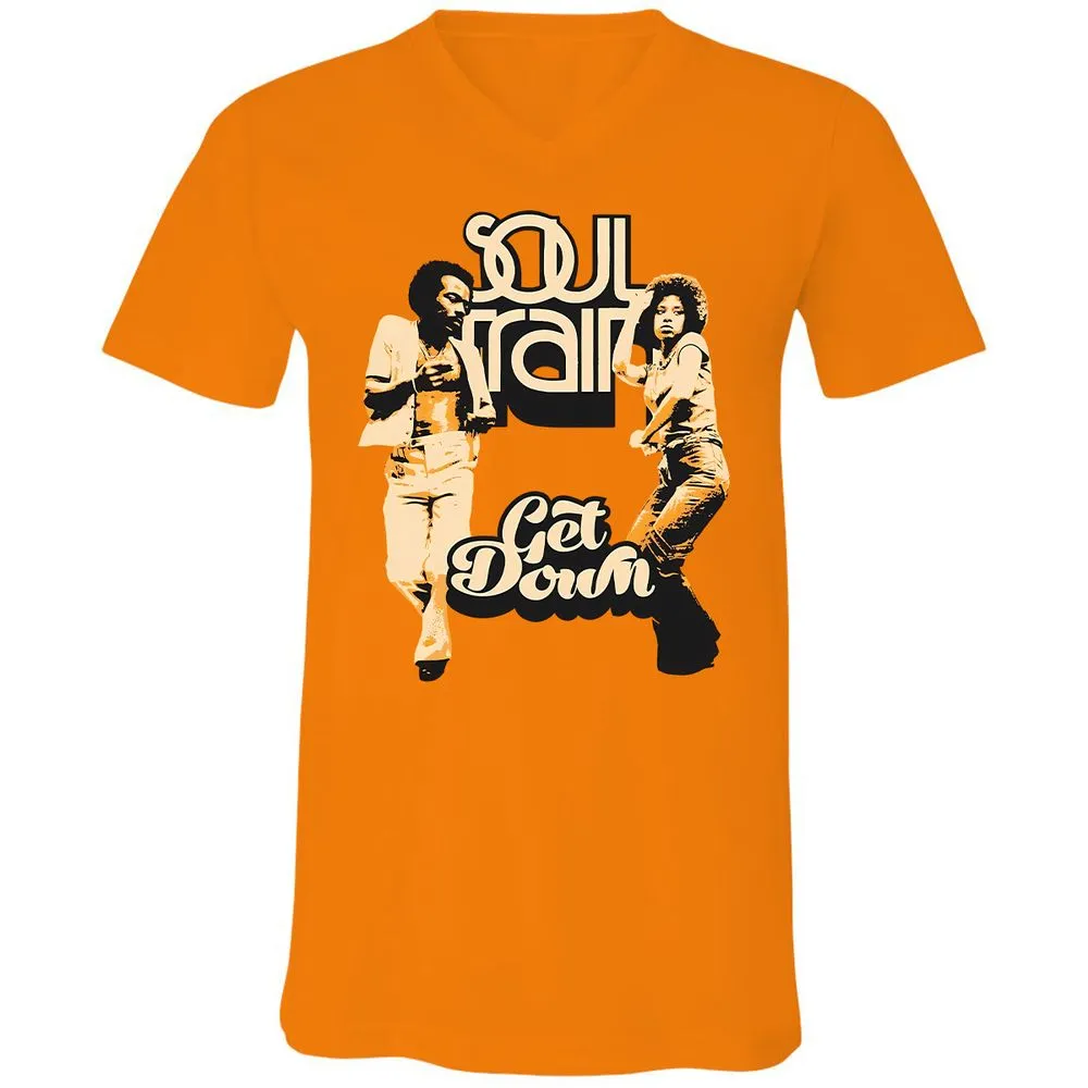 Unisex V-Neck T-Shirt - WBGZV889 - Orange - 11