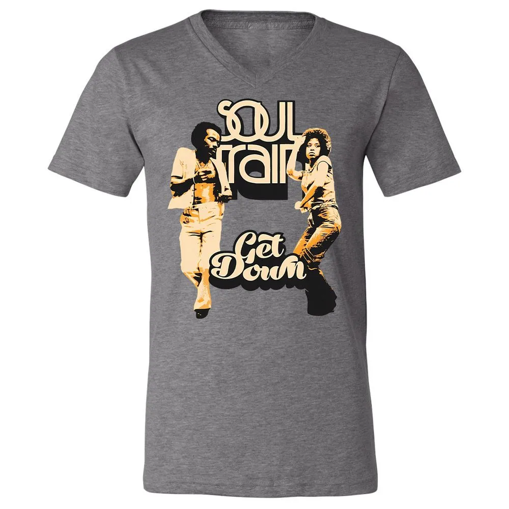 Unisex V-Neck T-Shirt - WBGZV889 - Deep Heather - 13