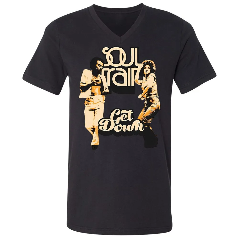 Unisex V-Neck T-Shirt - WBGZV889 - Black - 16