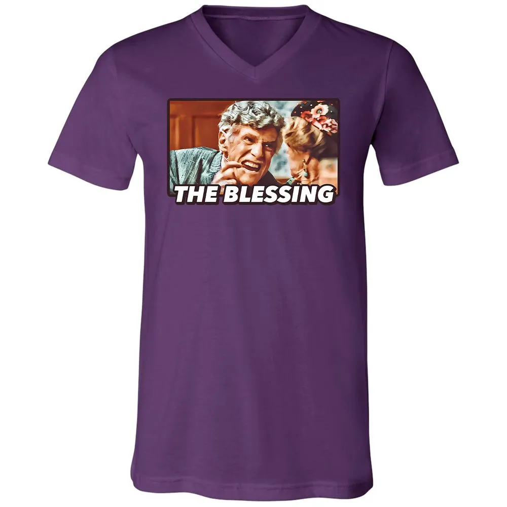 Unisex V-Neck T-Shirt - YUWQZRU8 - Team Purple - 2