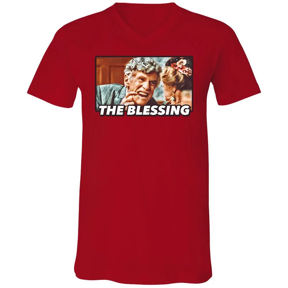 Unisex V-Neck T-Shirt - YUWQZRU8 - Red - 3