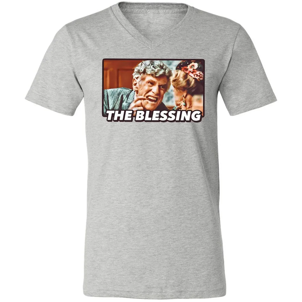 Unisex V-Neck T-Shirt - YUWQZRU8 - Athletic Heather - 7
