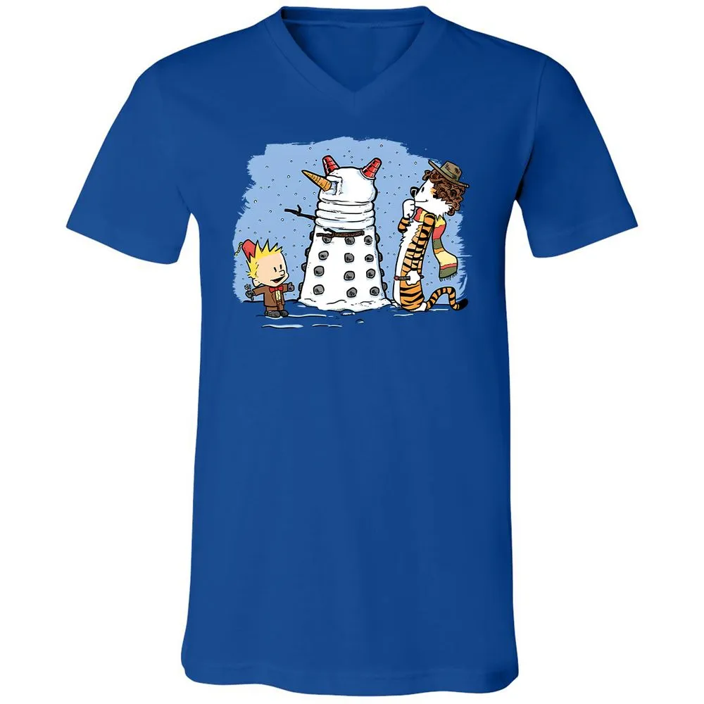 Unisex V-Neck T-Shirt - E7EQT75L - True Royal - 4