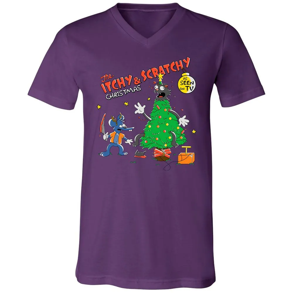 Unisex V-Neck T-Shirt - NLW53AAE - Team Purple - 2