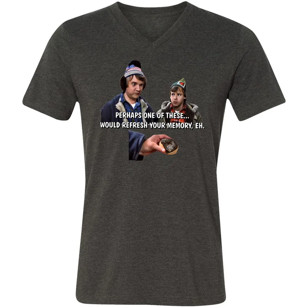 Unisex V-Neck T-Shirt - 2HC23MQ7 - Dark Grey Heather - 8