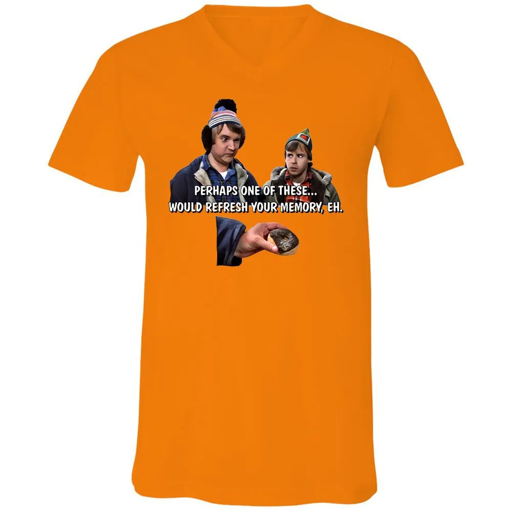 Unisex V-Neck T-Shirt - 2HC23MQ7 - Orange - 11