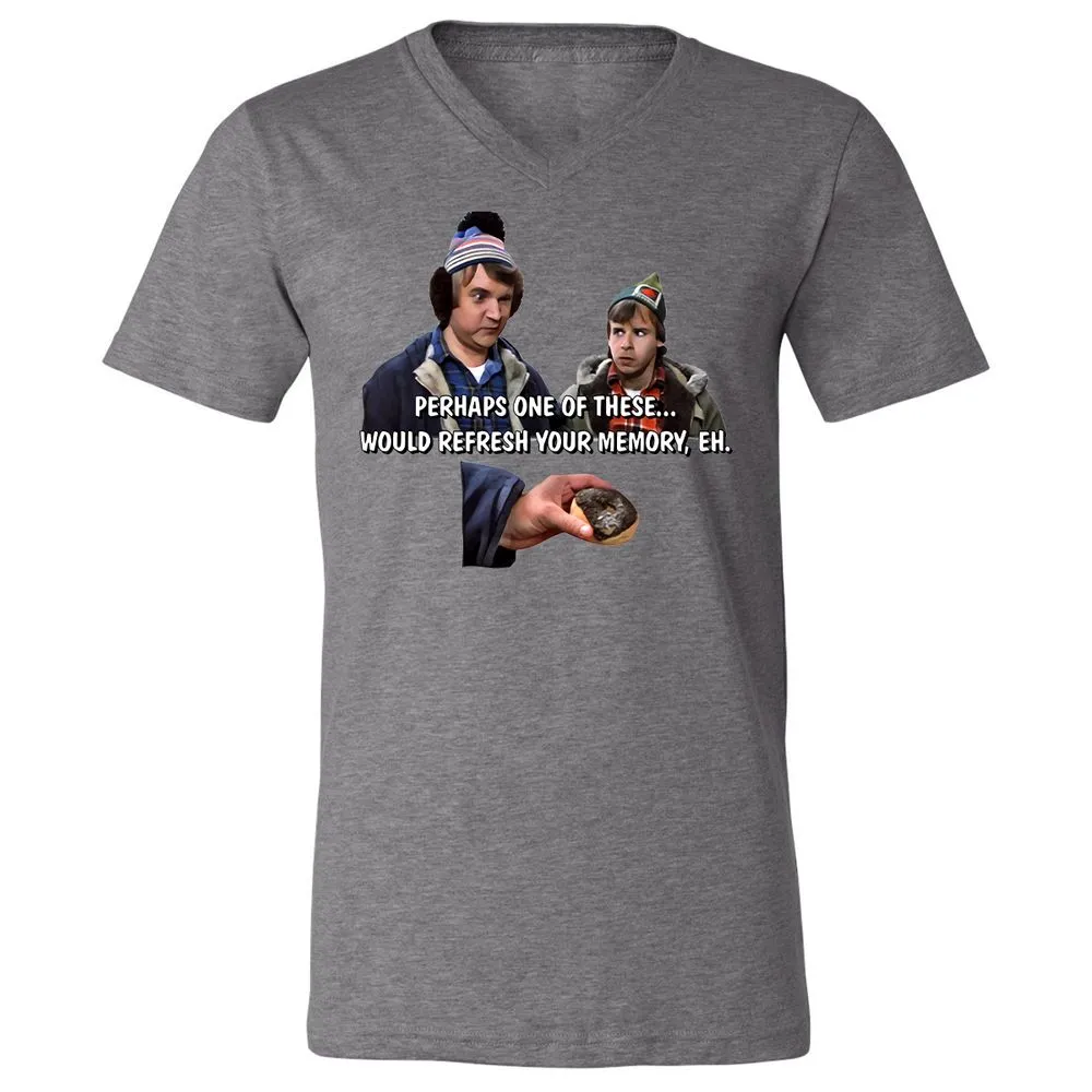 Unisex V-Neck T-Shirt - 2HC23MQ7 - Deep Heather - 13