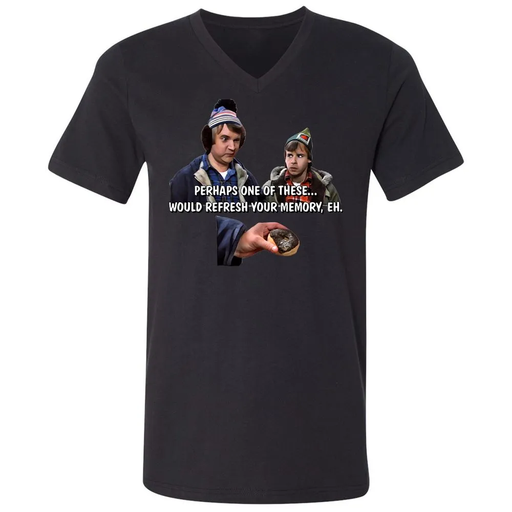 Unisex V-Neck T-Shirt - 2HC23MQ7 - Black - 16