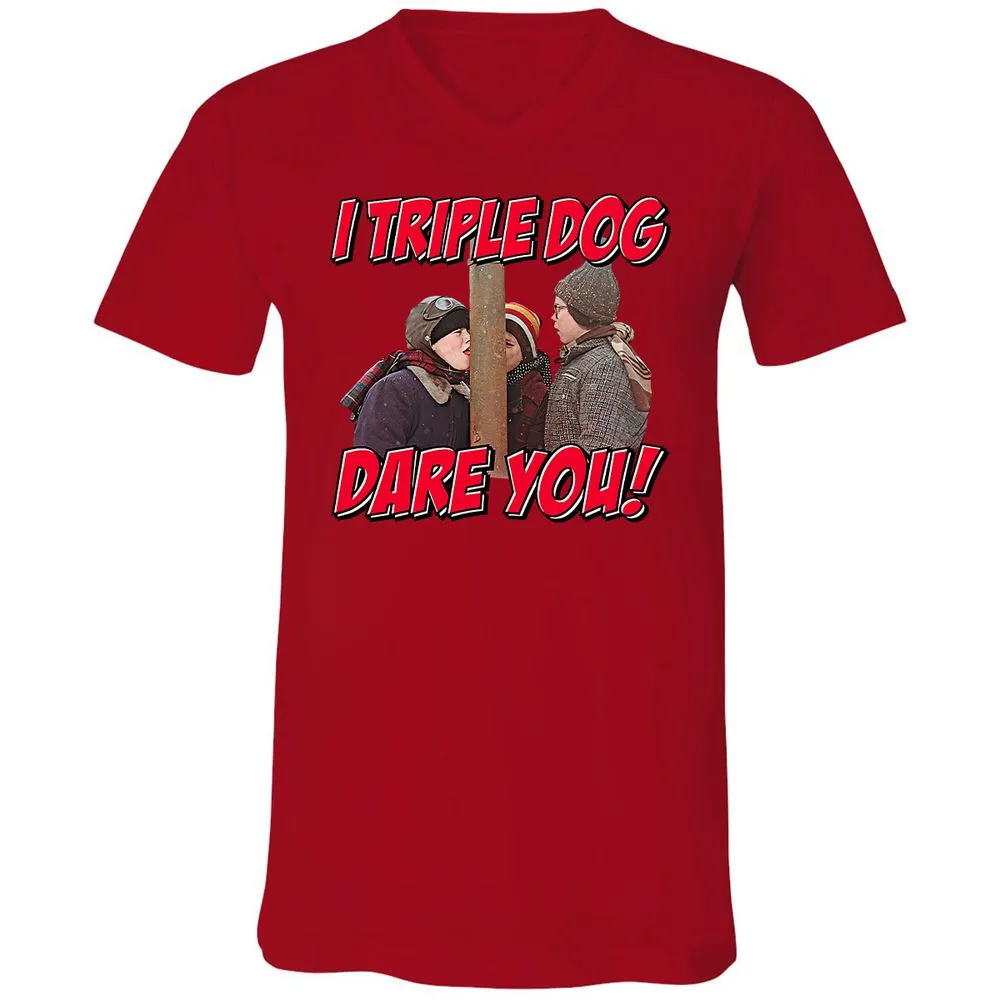 Unisex V-Neck T-Shirt - 644UWZCS - Red - 3