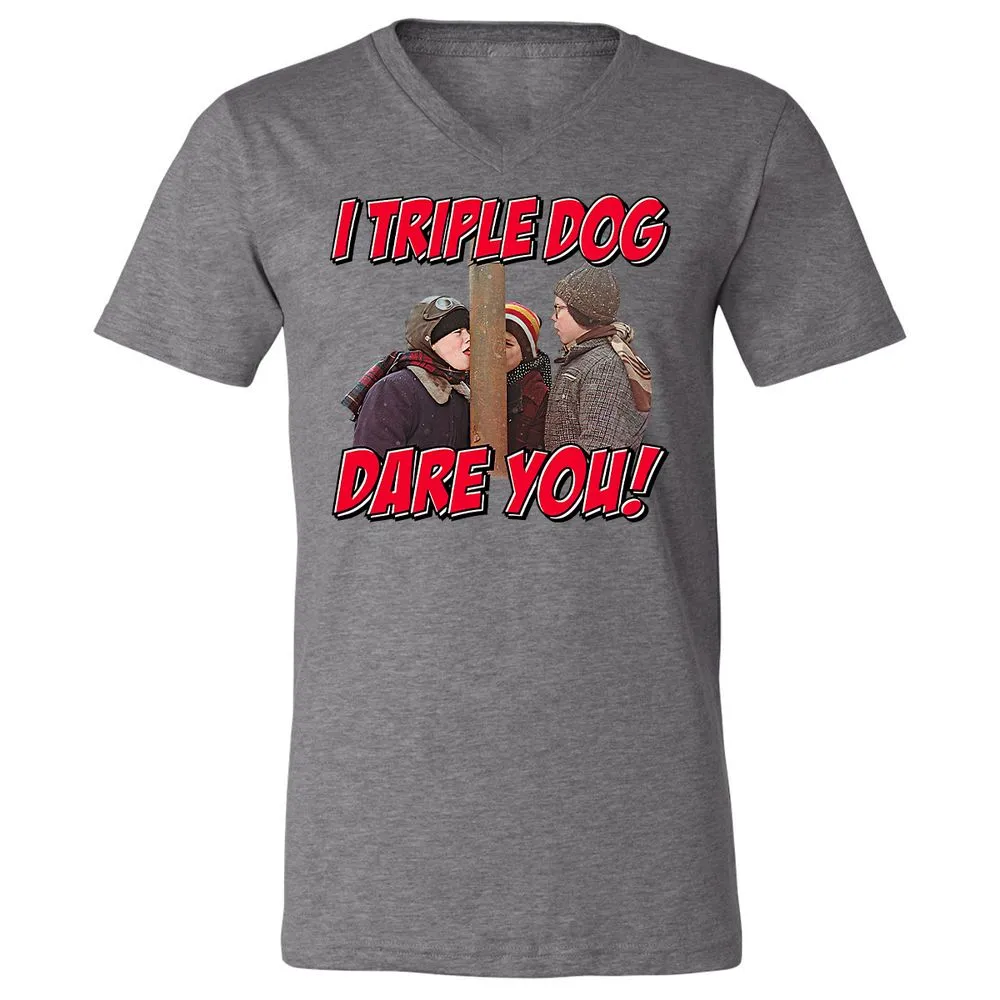 Unisex V-Neck T-Shirt - 644UWZCS - Deep Heather - 13