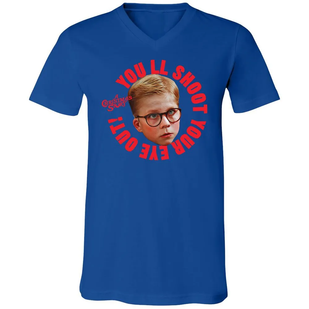 Unisex V-Neck T-Shirt - 43L7JZ89 - True Royal - 4