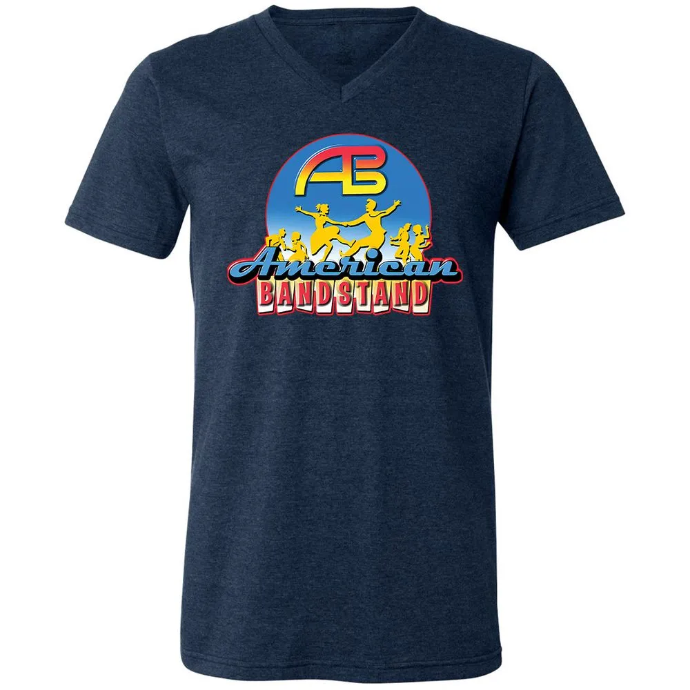 Unisex V-Neck T-Shirt - GDMN6TPM - Heather Navy - 15