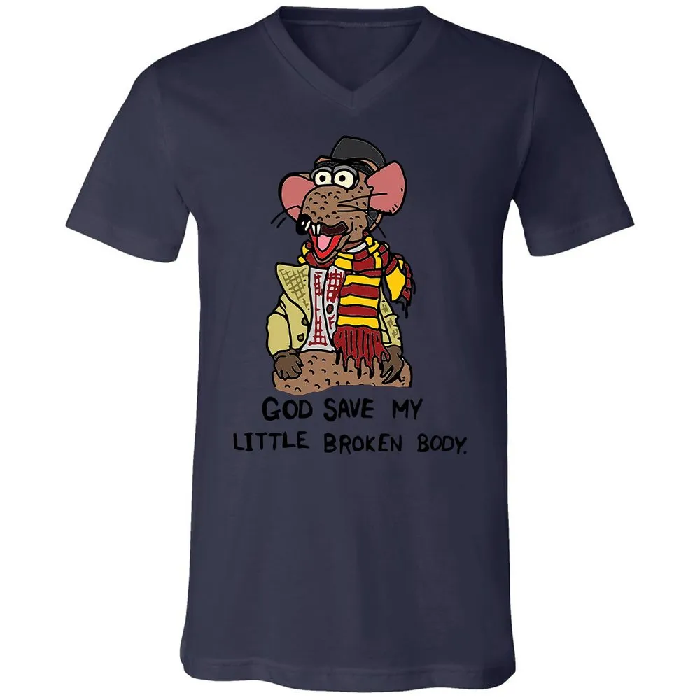 Unisex V-Neck T-Shirt - 5HVVF31D - Navy - 9