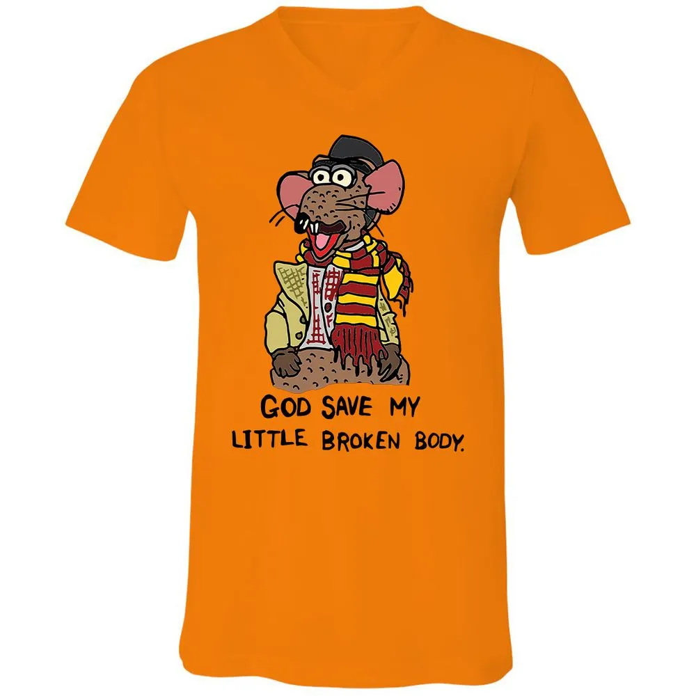 Unisex V-Neck T-Shirt - 5HVVF31D - Orange - 11