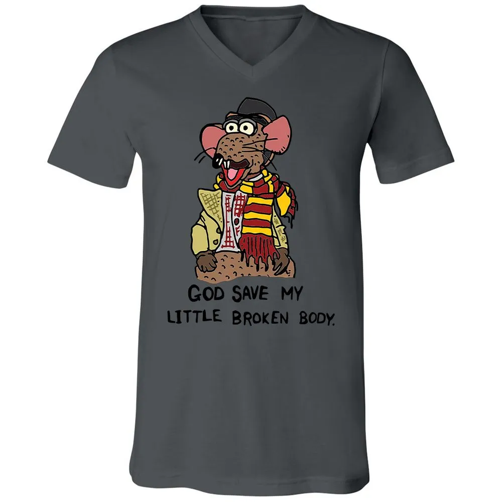 Unisex V-Neck T-Shirt - 5HVVF31D - Asphalt - 12