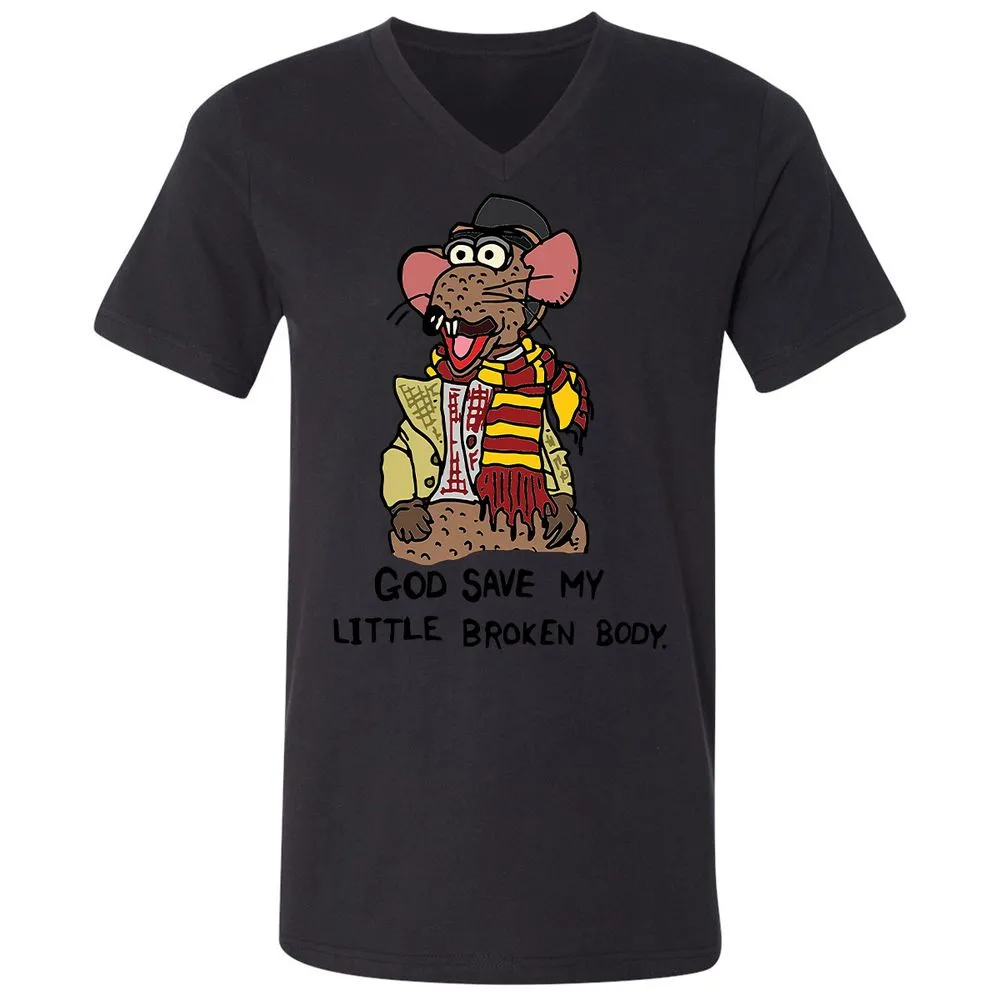 Unisex V-Neck T-Shirt - 5HVVF31D - Black - 16