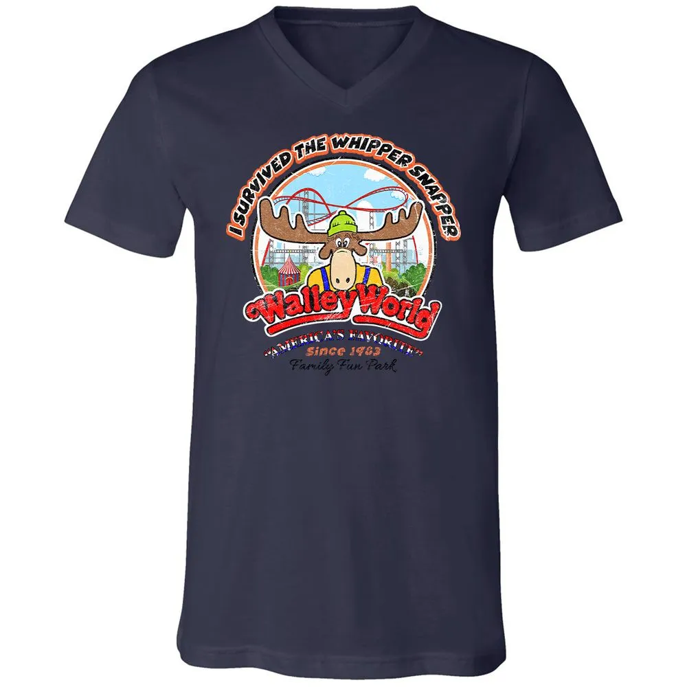 Unisex V-Neck T-Shirt - YSTU98LK - Navy - 9