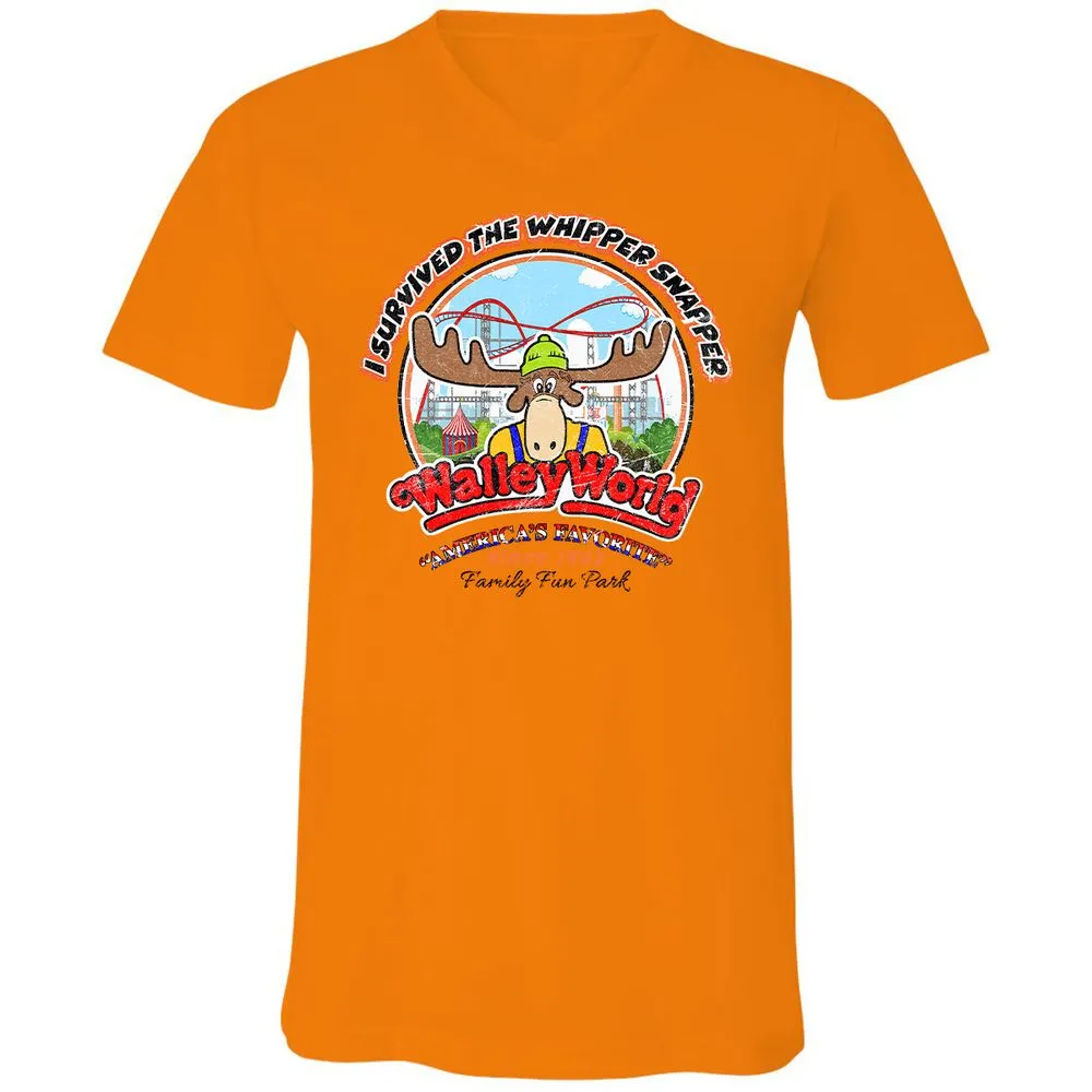 Unisex V-Neck T-Shirt - YSTU98LK - Orange - 11