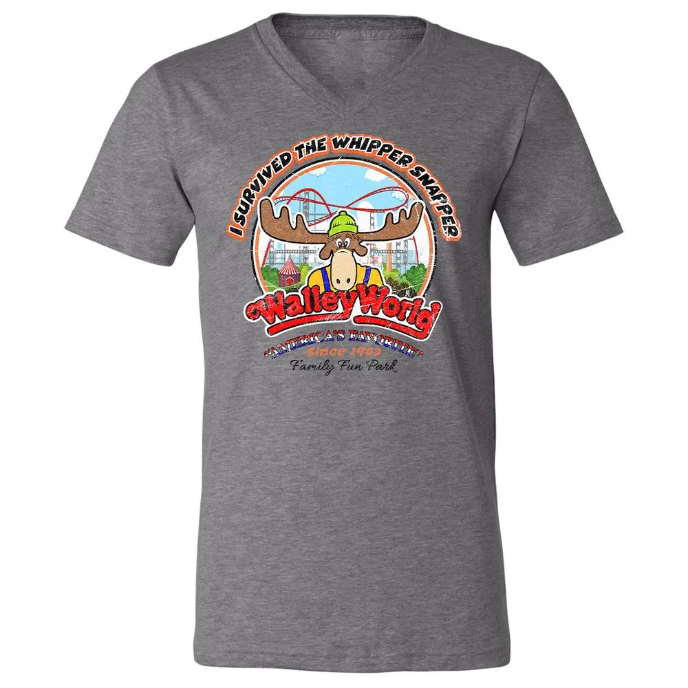 Unisex V-Neck T-Shirt - YSTU98LK - Deep Heather - 13