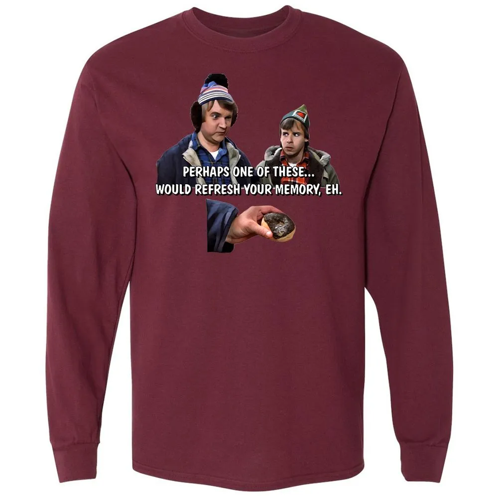 Long Sleeve T-Shirt - AZPXZAGQ - Maroon - 11