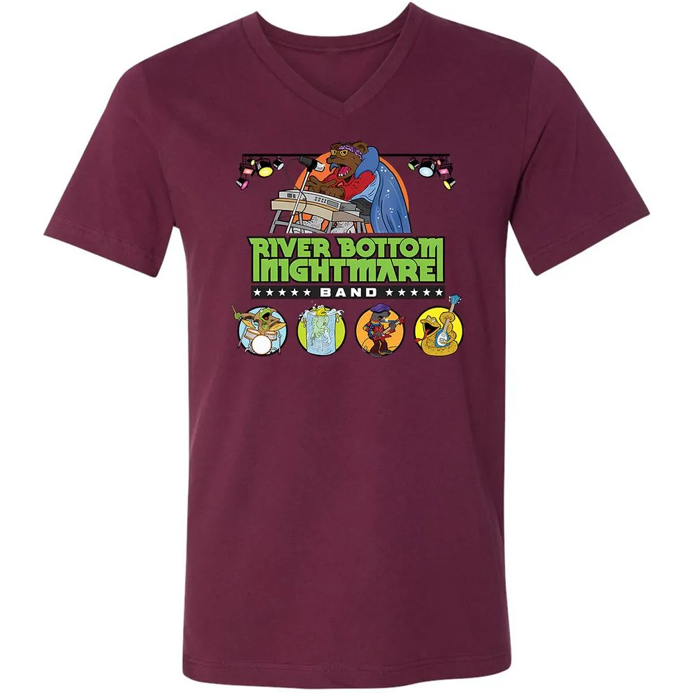 Unisex V-Neck T-Shirt - ASZ927UP - Maroon - 6